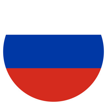 button Russian flag on white background icon vector illustration