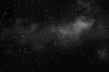 Expansive star-filled night sky with faint milky nebula and scattered bright stars, evoking quiet wonder and infinite solitude