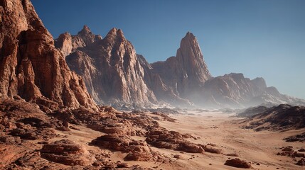 Naklejka premium Sunset Light on Garden of Eden Rock