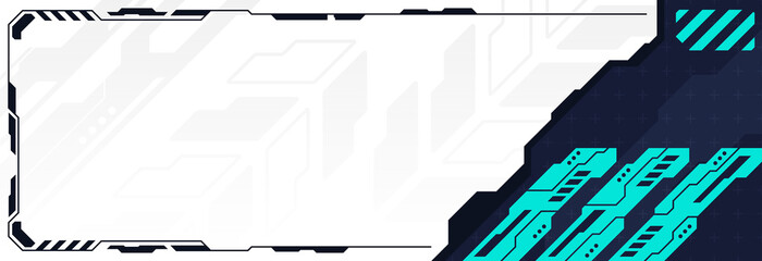 Abstract Modern Tech Background Minimal Geometric Circuit Pattern with Neon Blue Accents