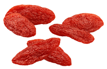 bright, vivid photograph showcasing a pile of healthy, red-colored goji berries, offering a visually appealing representation of natural wellness.