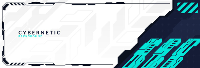 Abstract Modern Tech Background Minimal Geometric Circuit Pattern with Neon Blue Accents