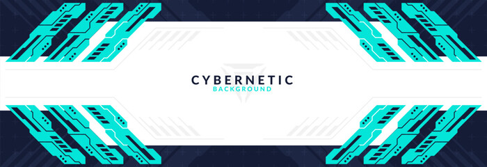 Abstract Modern Tech Background Minimal Geometric Circuit Pattern with Neon Blue Accents