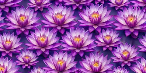 Obraz premium Purple Lotus Flower Pattern