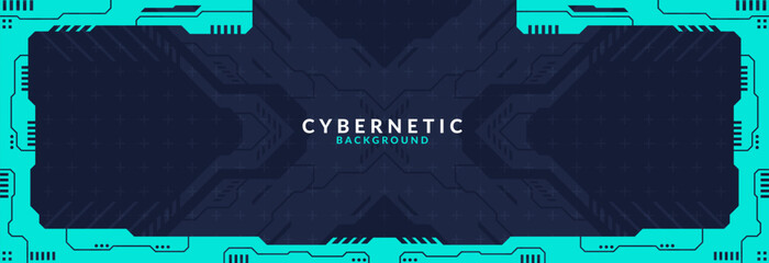 Abstract Modern Tech Background Minimal Geometric Circuit Pattern with Neon Blue Accents