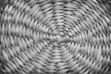Gray mat weaving circle patterns abstract on background