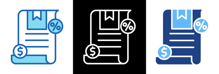 Tariffs On Goods triplestyle icon