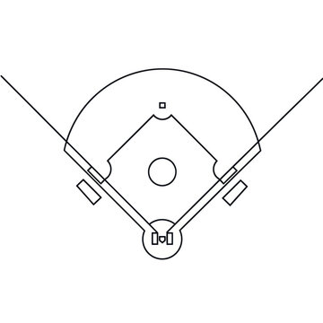 Baseball Field Diagram A Detailed Overhead View.