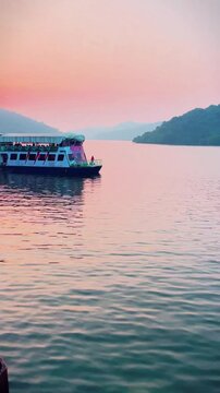 A Passenger ferry ride in thane creek mumbai