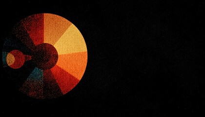 Abstract radial gradient design with textural elements, ideal for project timelines, data visualization backgrounds, or event planning themes