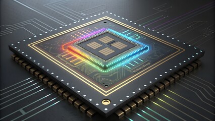 electronic circuit board with processor