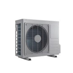 Fototapeta premium Modern air conditioning unit with sleek design and large fan