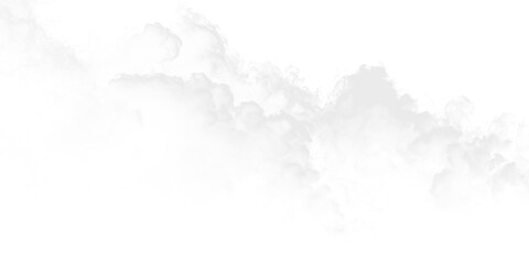 Obraz premium Cloud shapes blend softly on a transparent background during afternoon light in a quiet outdoor setting at a park