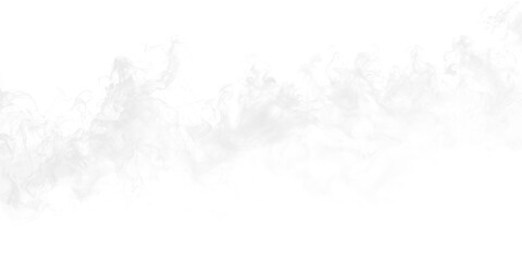 Obraz premium Smoke appears on a transparent background, creating a flowing and soft visual effect in an artistic display