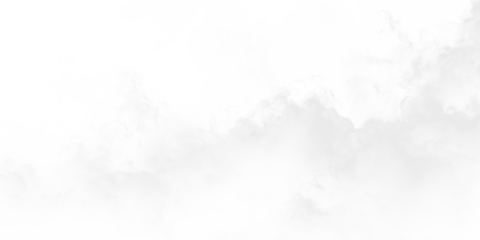 Cloud formations on a transparent background with soft textures and shapes that suggest movement and change in the atmosphere