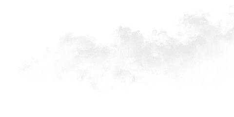 Soft white clouds floating on a transparent background creating a light and airy feel in the design space for creative projects