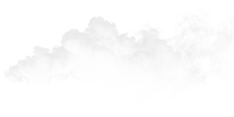 White clouds drift across a clear sky creating an airy feeling of open space and lightness during daytime © Liubov