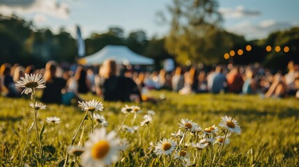 Obraz premium Summer festival daisies.