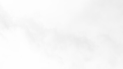 Cloudy sky with soft white clouds floating on a transparent background creating a light and airy effect