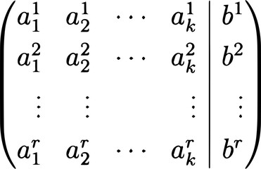 Matrix Linear Algebra Concept Vector Illustration Showing Mathematical Grid, Rows Columns, Determinant and Abstract Data Structure for Education, Science and Technology Design