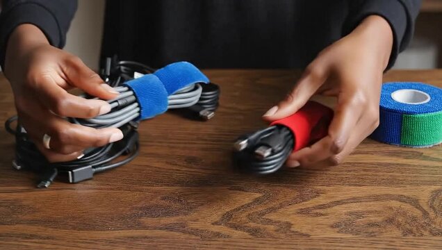 Organizing Cables with Reusable Straps - A Practical Guide.