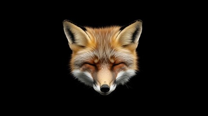 Obraz premium Serene Red Fox Portrait.