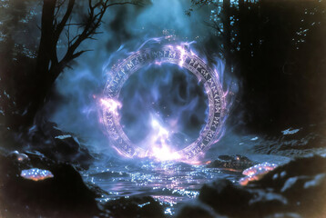 A close-up of a fabulous portal to the other world.