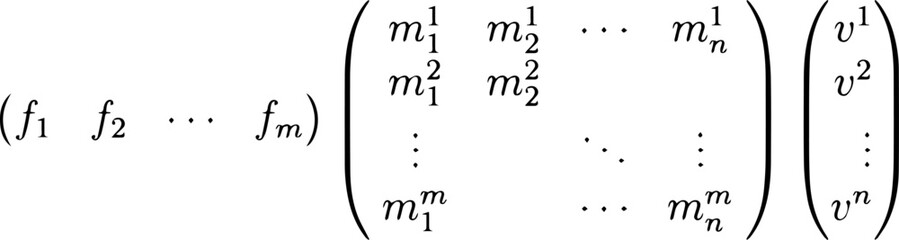 Matrix Linear Algebra Vector Illustration Explaining Mathematical Transformations, Coordinate Systems and Analytical Structures