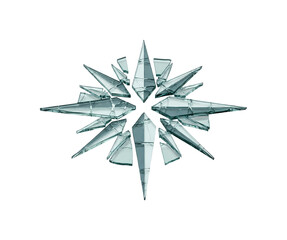 輝く氷の結晶、抽象的な冬のデザイン