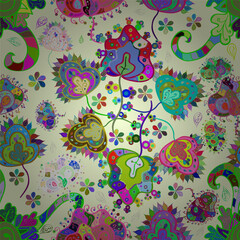 Fototapeta premium seamless pattern with flowers
