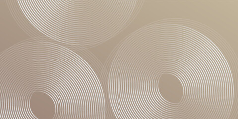 Modern shiny blue circle abstract pattern simple technology line art