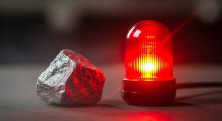 Platinum group metal alert symbolizing critical resource risk