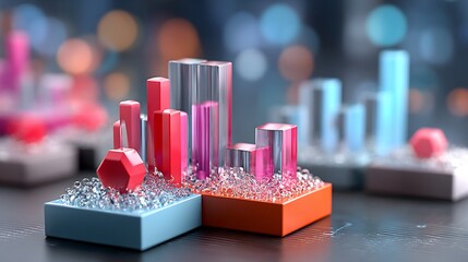 Corporate statistics background data visualization shapes modern look