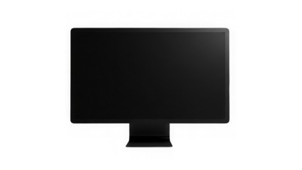 computer monitor with blank screen