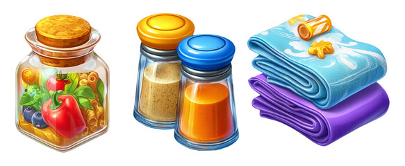 Colorful 3D Illustrations of Sustainable Choices for Eco-Friendly Living