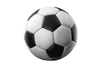 Fototapeta premium A soccer ball with black and white stripes