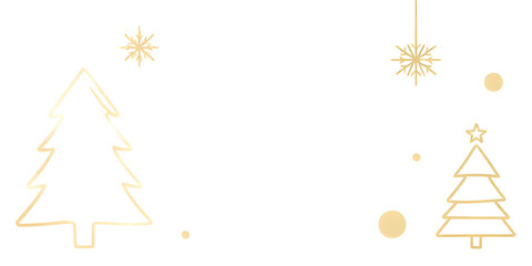 golden christmas tree