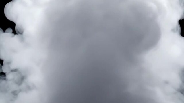 Mystical cloud of vaporous flowing smoke