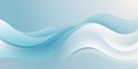 Abstract flowing blue water vector design with light curve lines and a smooth wavy texture background pattern