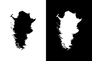 Argentina Map Vector Illustration, Clean Silhouette Icon on Black White Background