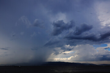Severe summer natural phenomenon: localized heavy rain caused by cumulonimbus clouds