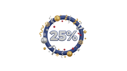 Celebrate with a stunning 25 percent discount offer in gold and blue