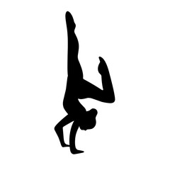 Ballet Dancing Silhouette Vector