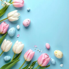 Pastel Easter floral arrangement
