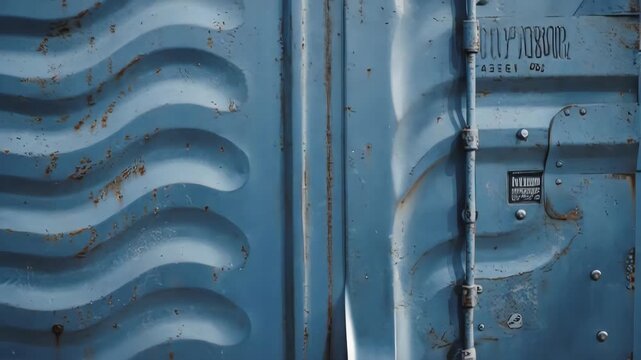 Close-up of Shipping Container Doors.