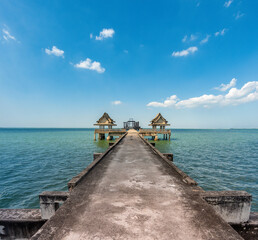 The unique Ocean Shrine on the coast of Pattaya, Thailand