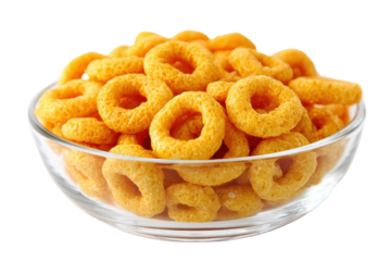A bowl of yellow rings