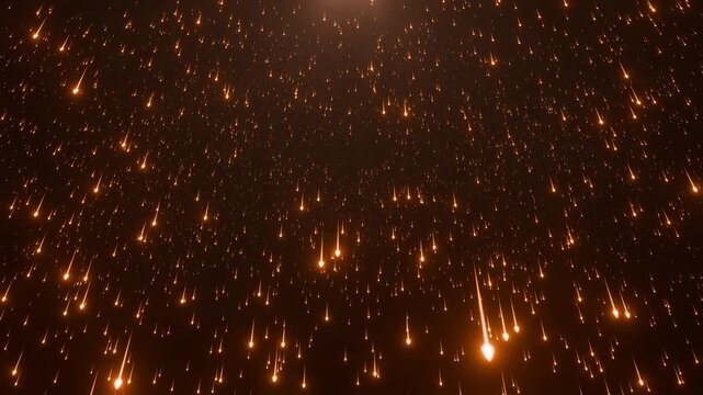 falling glowing particle light star meteor seamless loop background