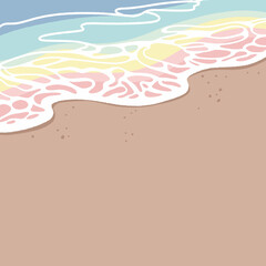 Pastel Beach Illustration