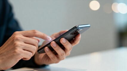 Person using smartphone